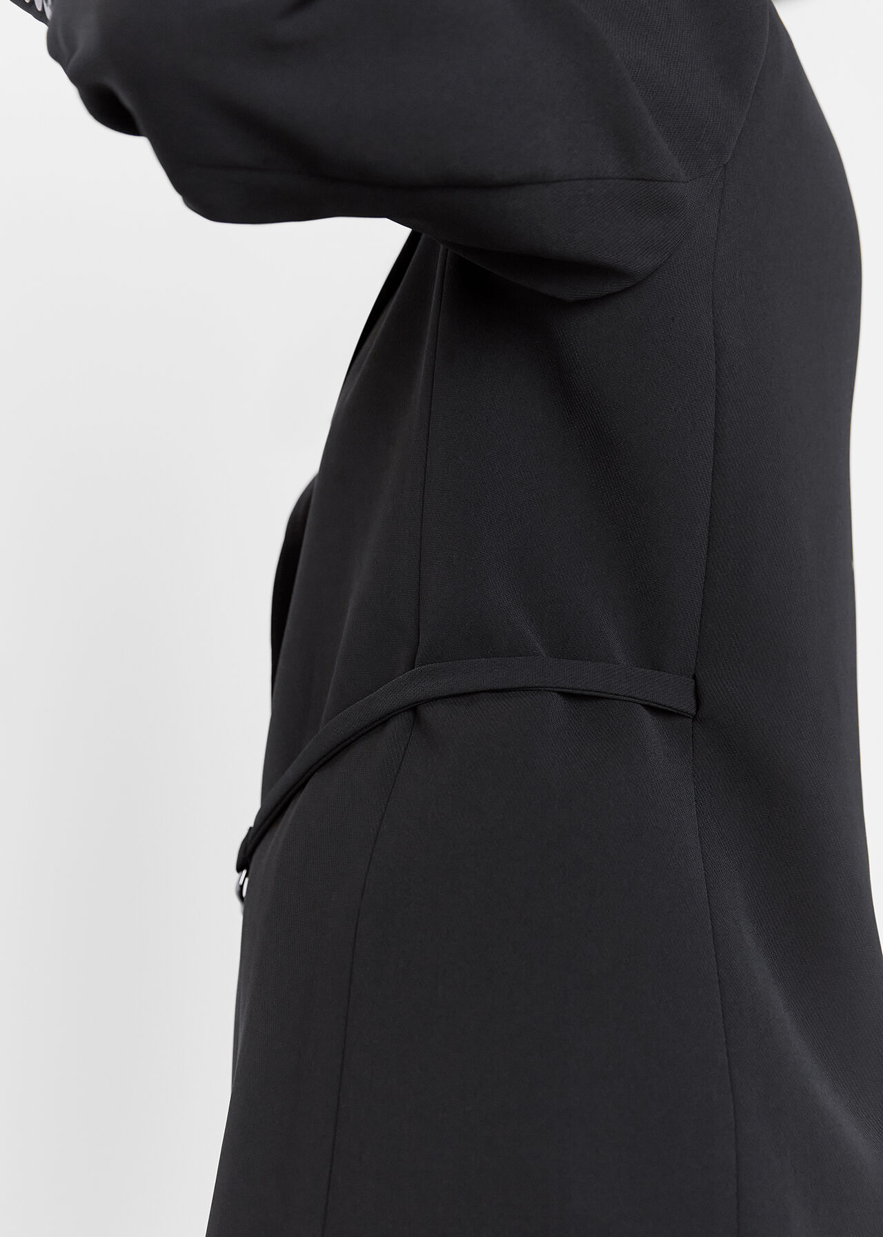 Corinna Belted Crepe Blazer