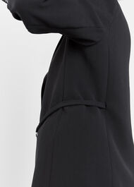 Corinna Belted Crepe Blazer