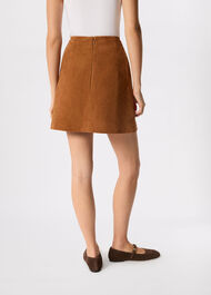 Suede A Line Skirt