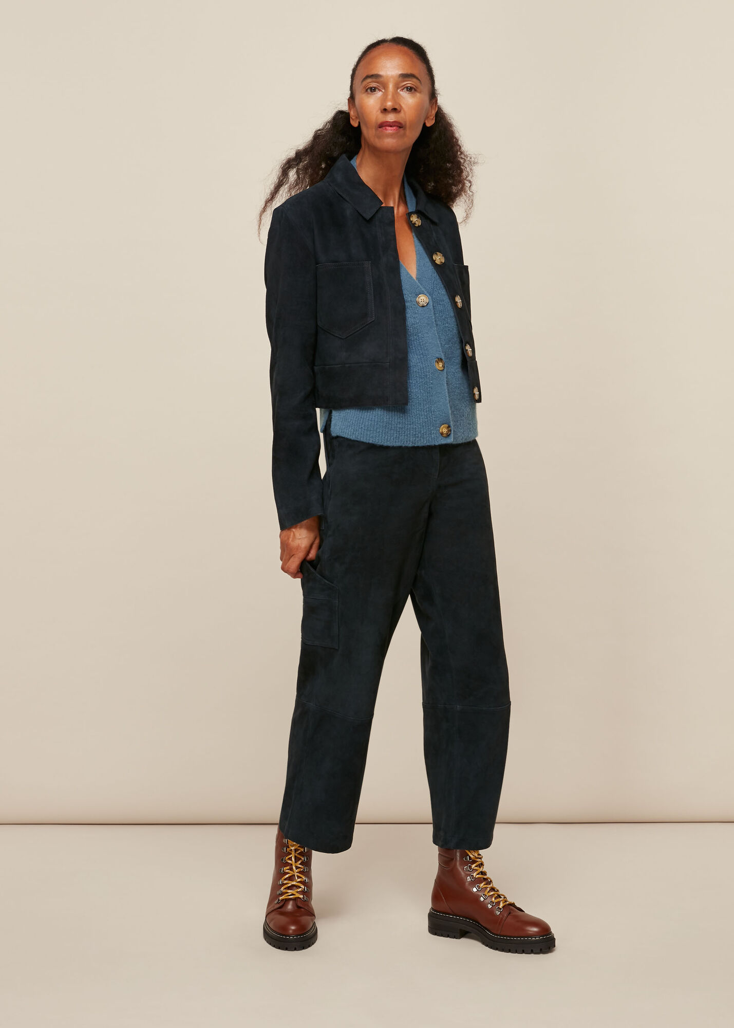 Contrasting Wool Cardigan main image 0
