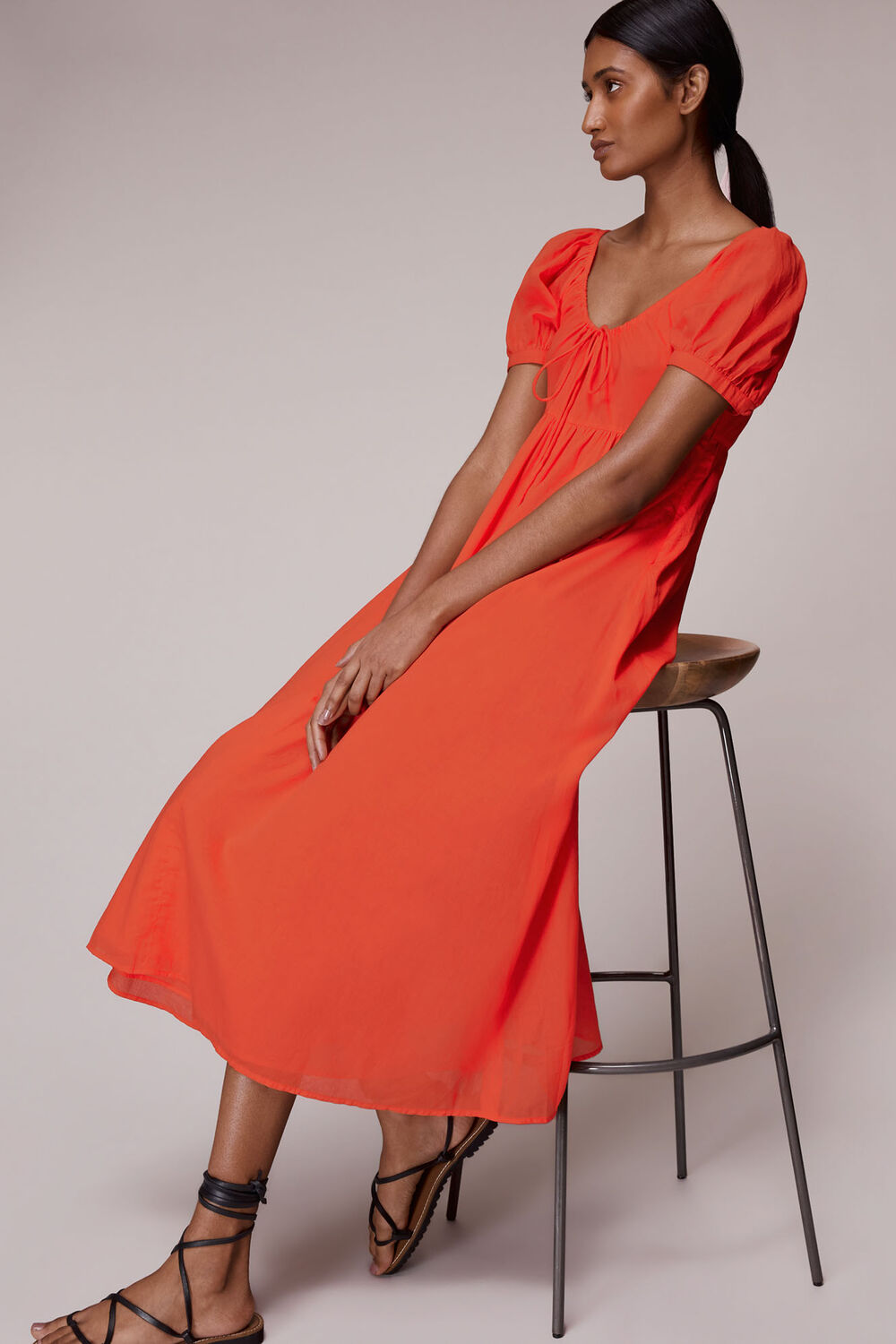 Tie Detail Elouise Midi Dress