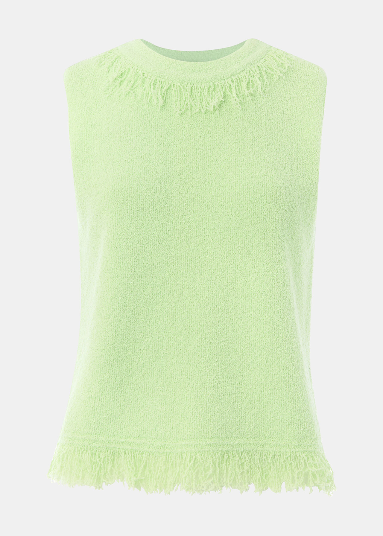 Fringe Detail Knitted Tank