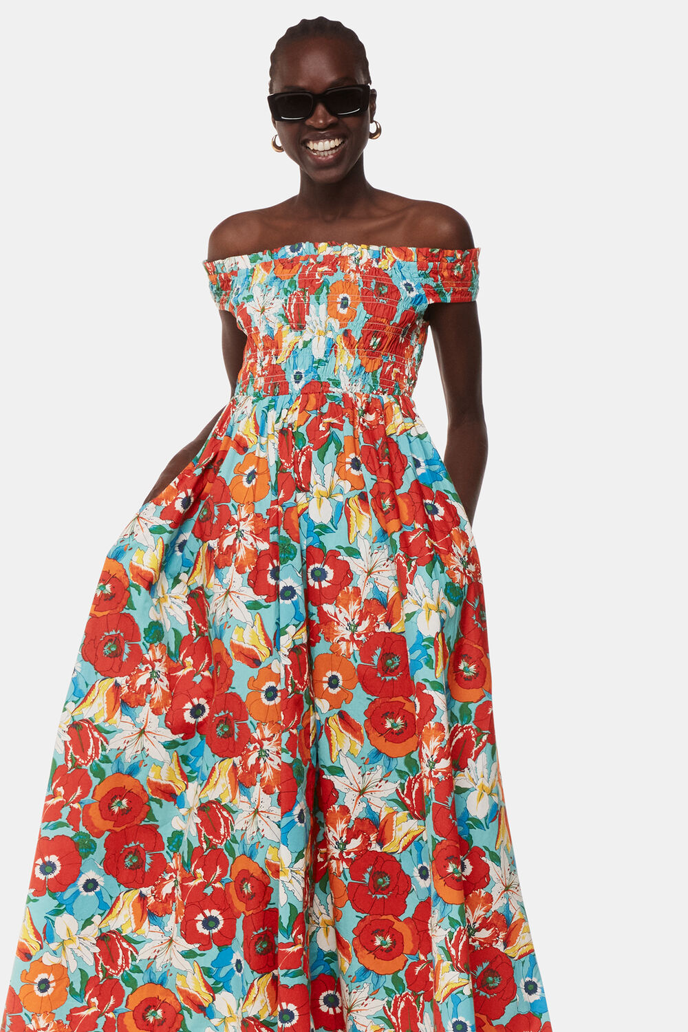Blossom Tulips Bardot Dress