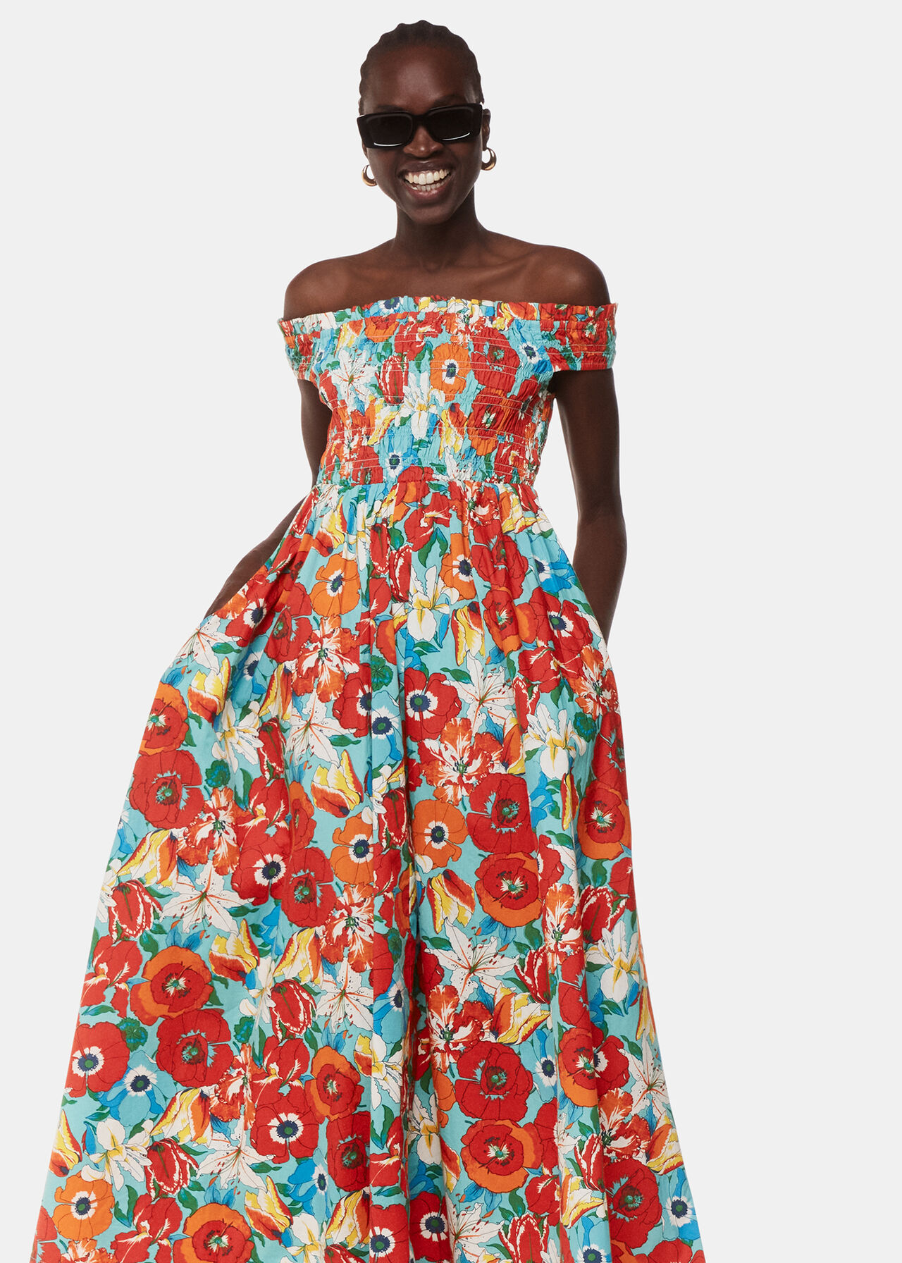 Blossom Tulips Bardot Dress