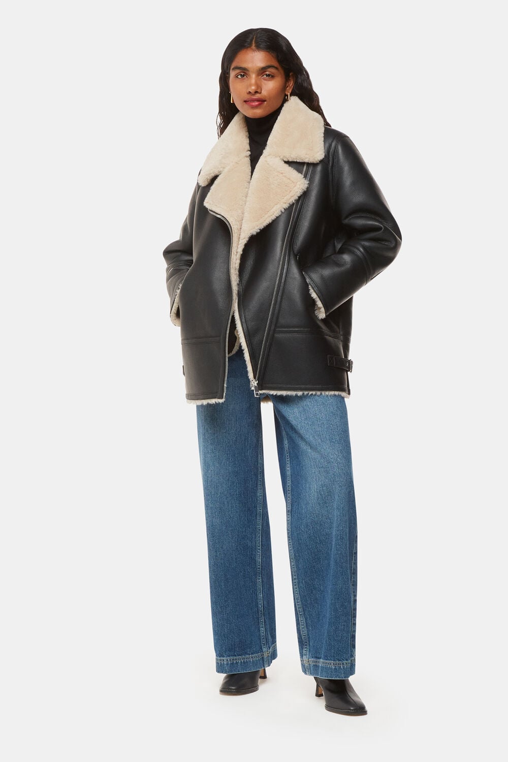 Petite Faux Fur Aviator