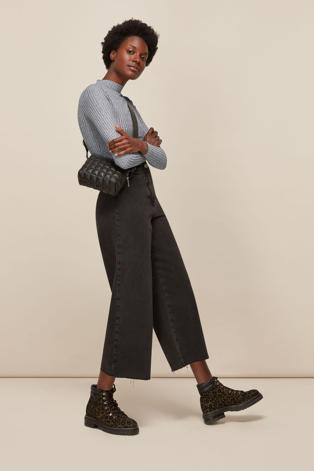 Wide Rib Marl Essential Top