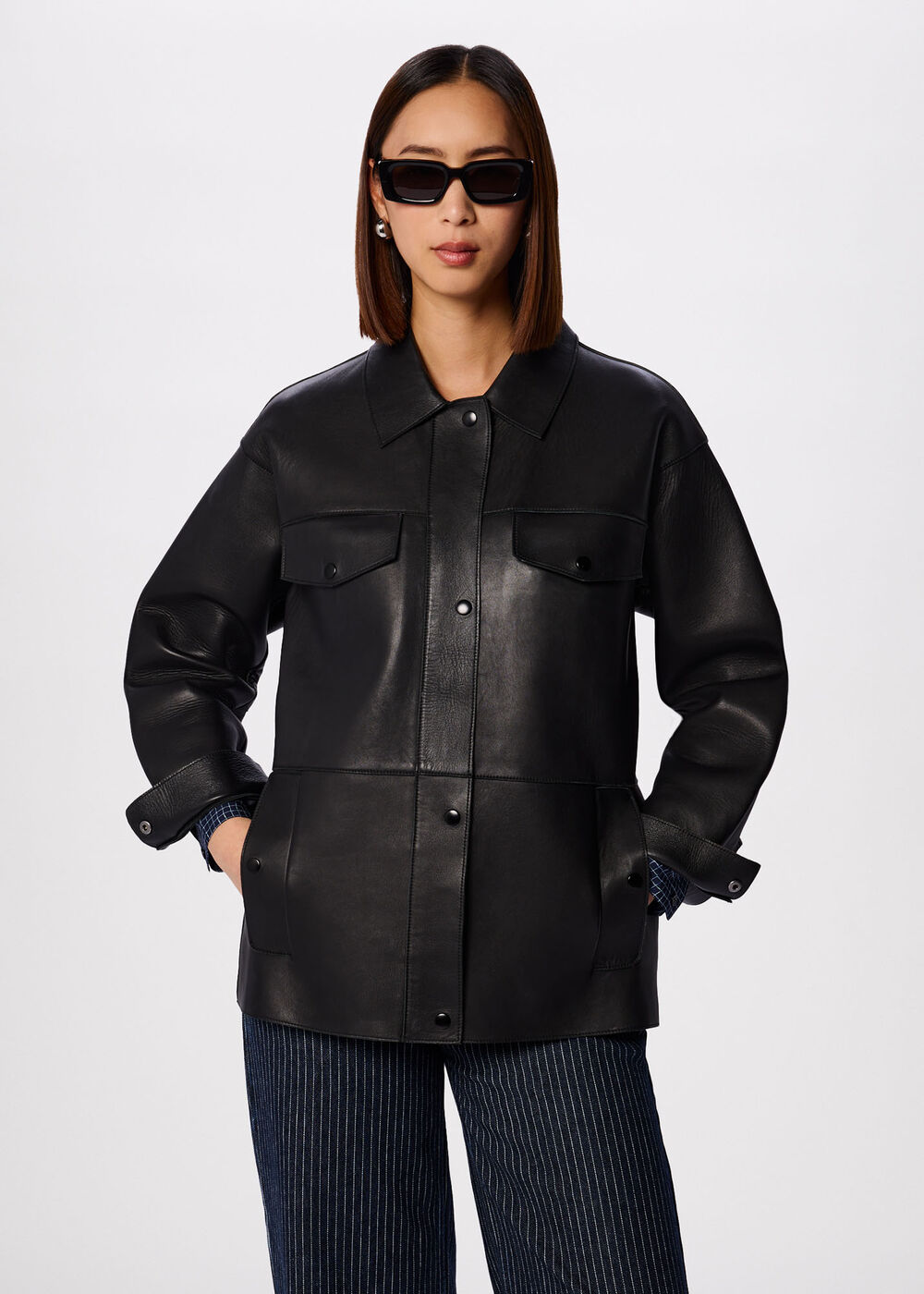 Clean Bonded Leather Jacket