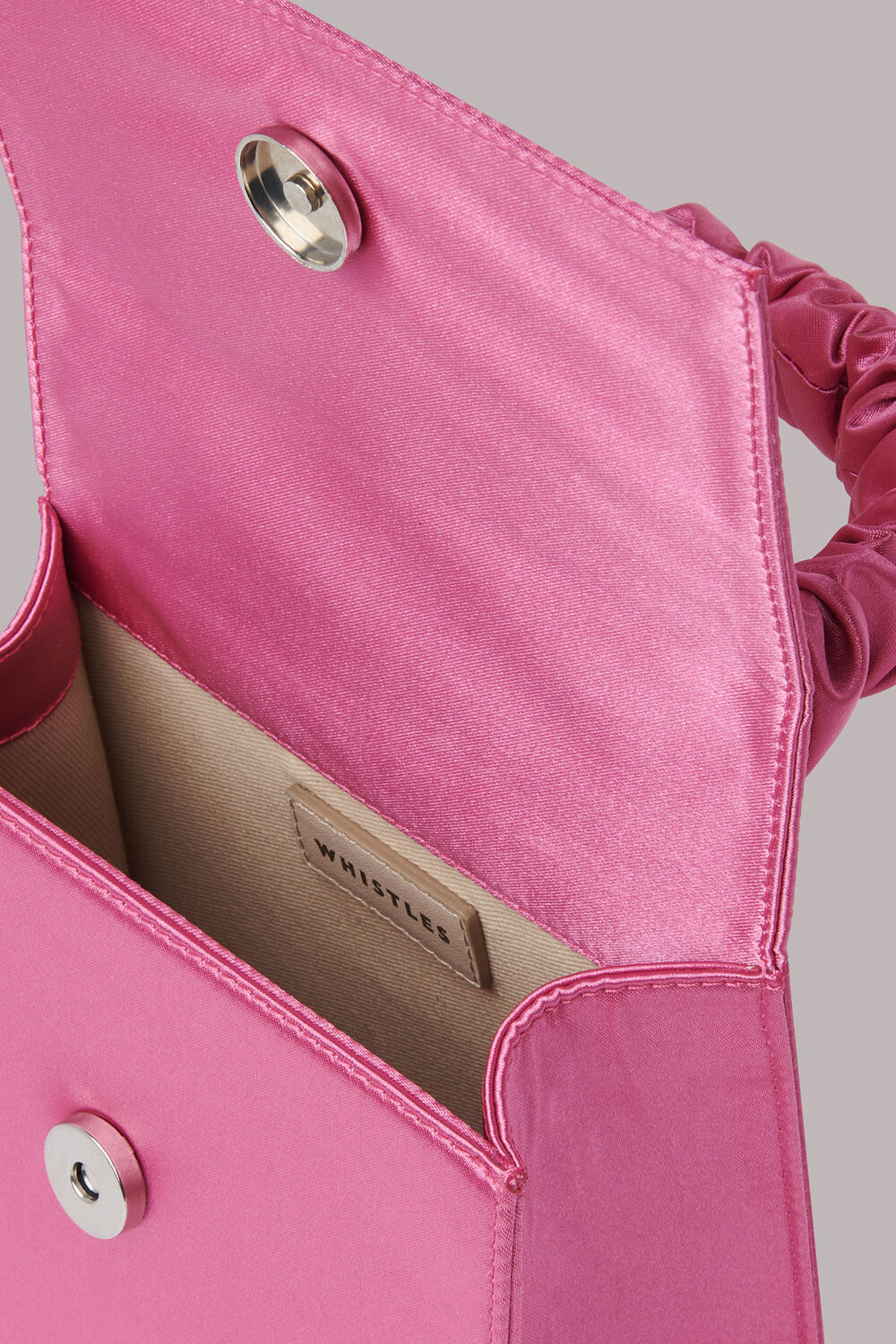 Payton Satin Top Handle Bag