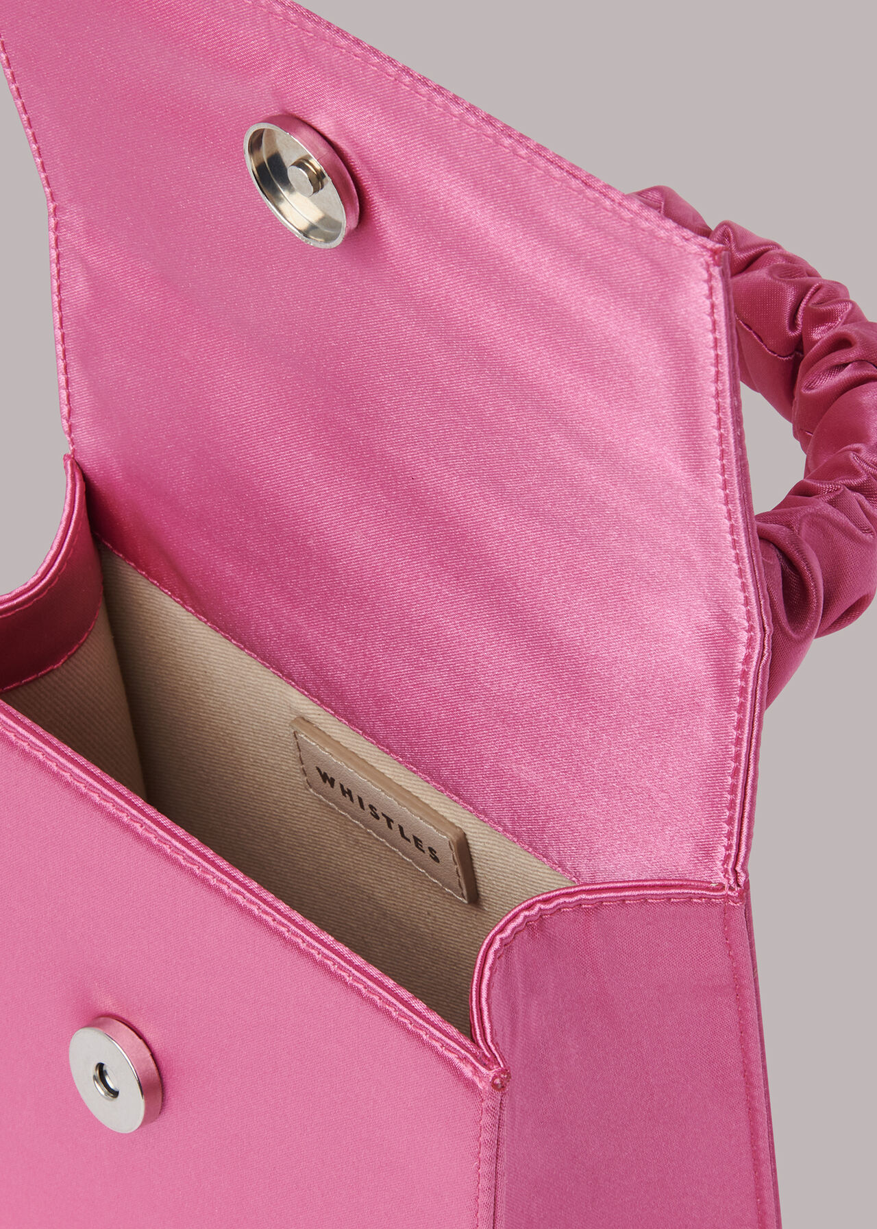 Payton Satin Top Handle Bag