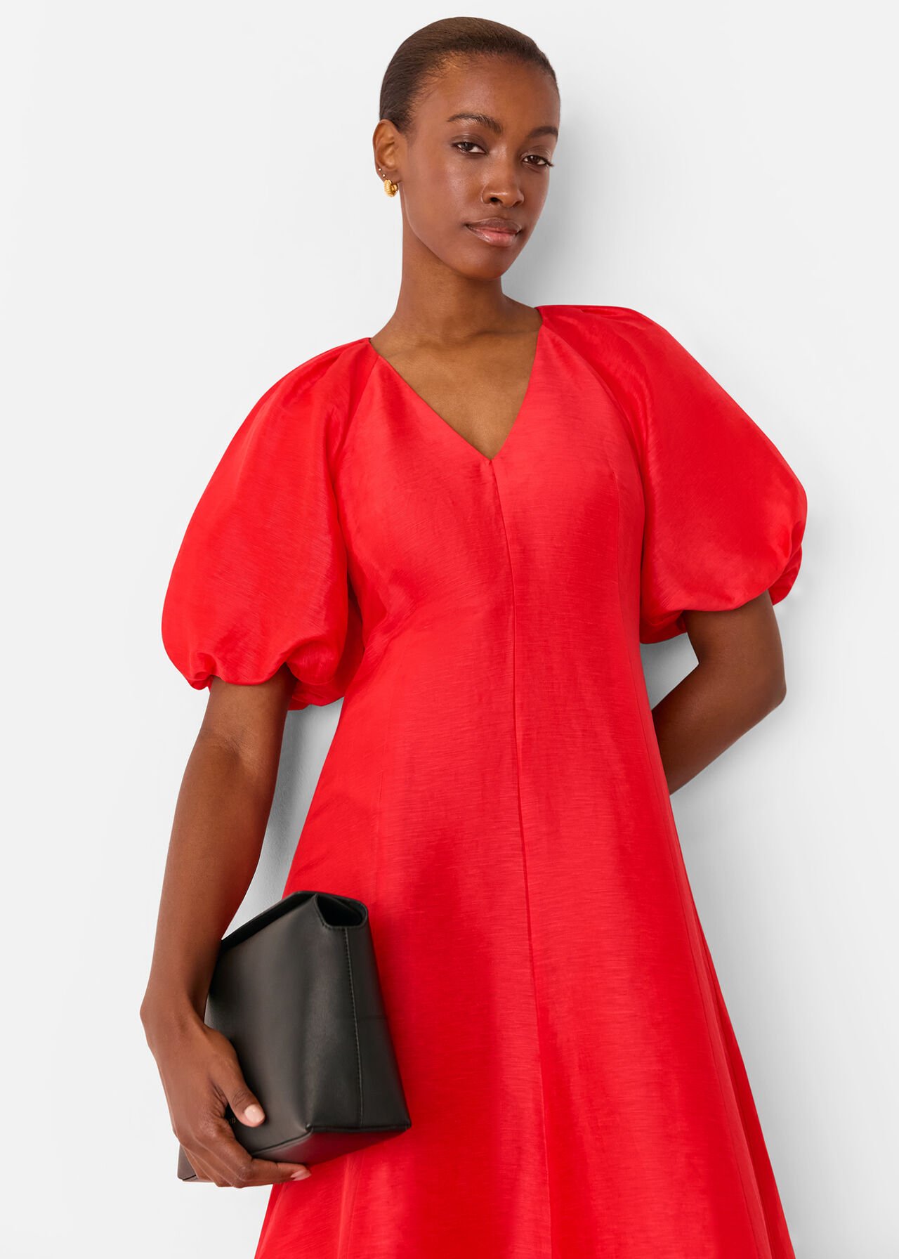Silk Blend Taffeta Maxi Dress