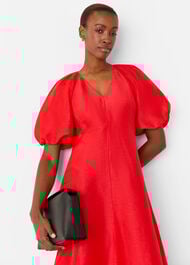 Silk Blend Taffeta Maxi Dress