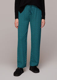 Pippa Star Check Print Trouser