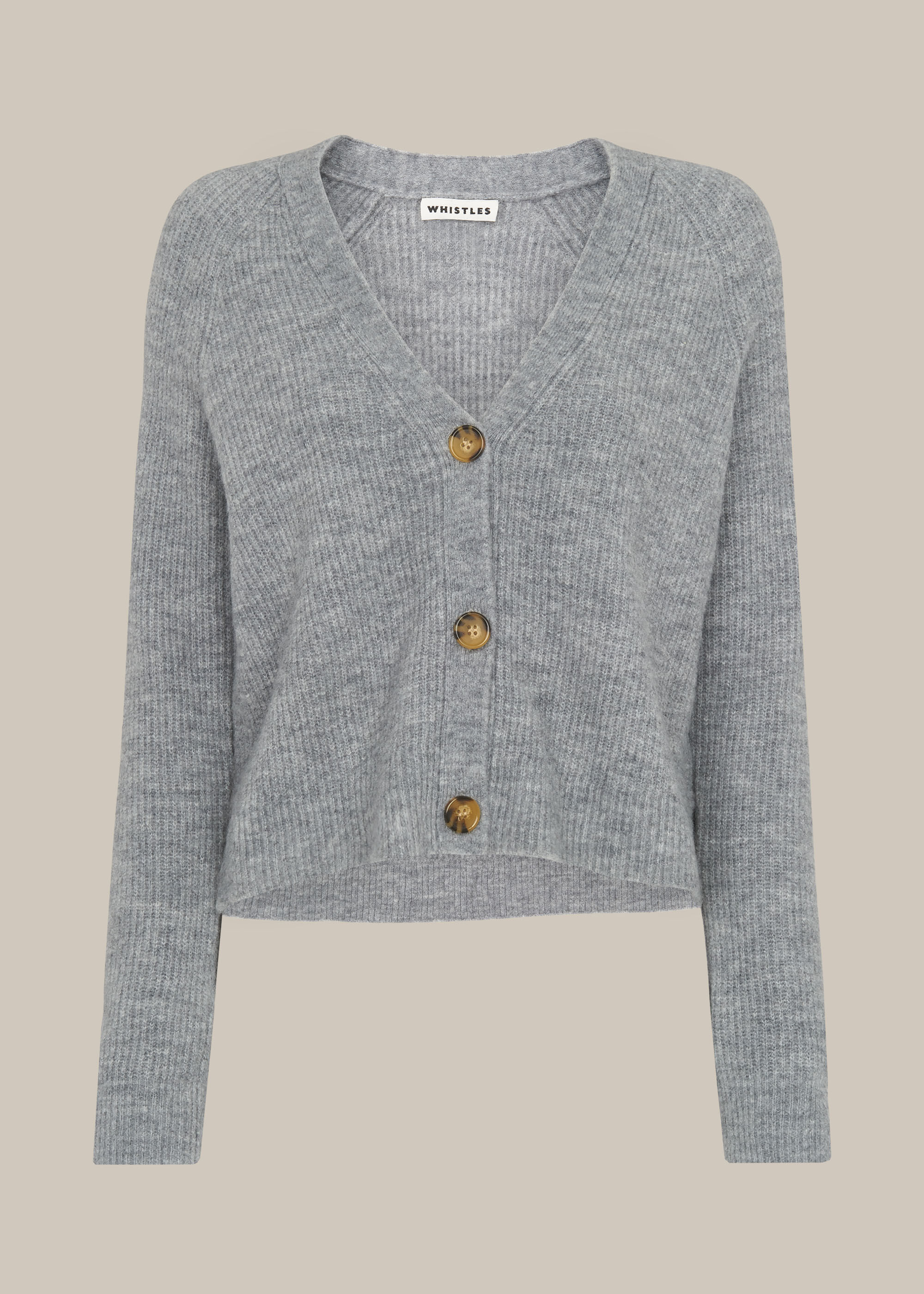 whistles grey cardigan