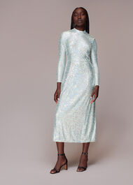 Minimal Sequin Midi Dress