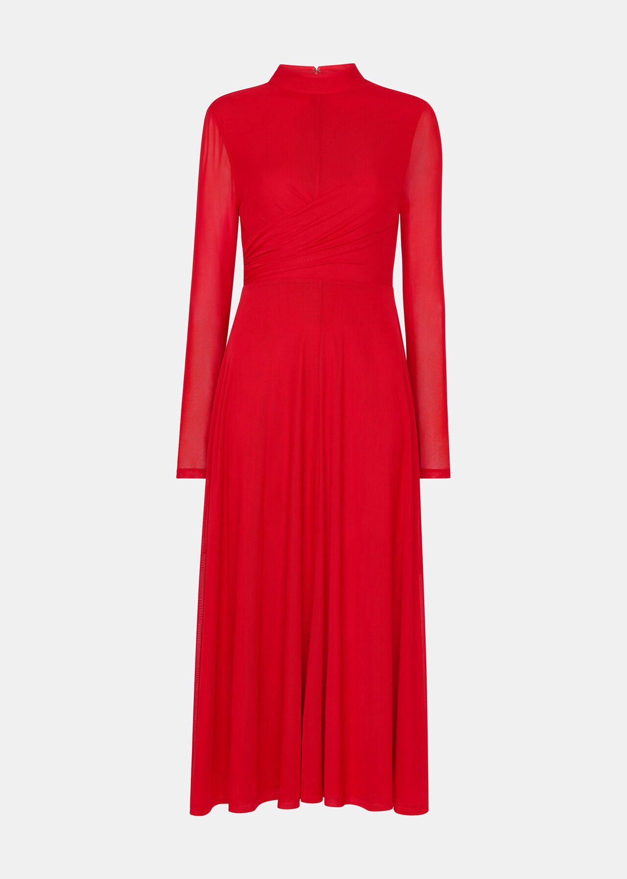 Arabella Ruched Mesh Dress
