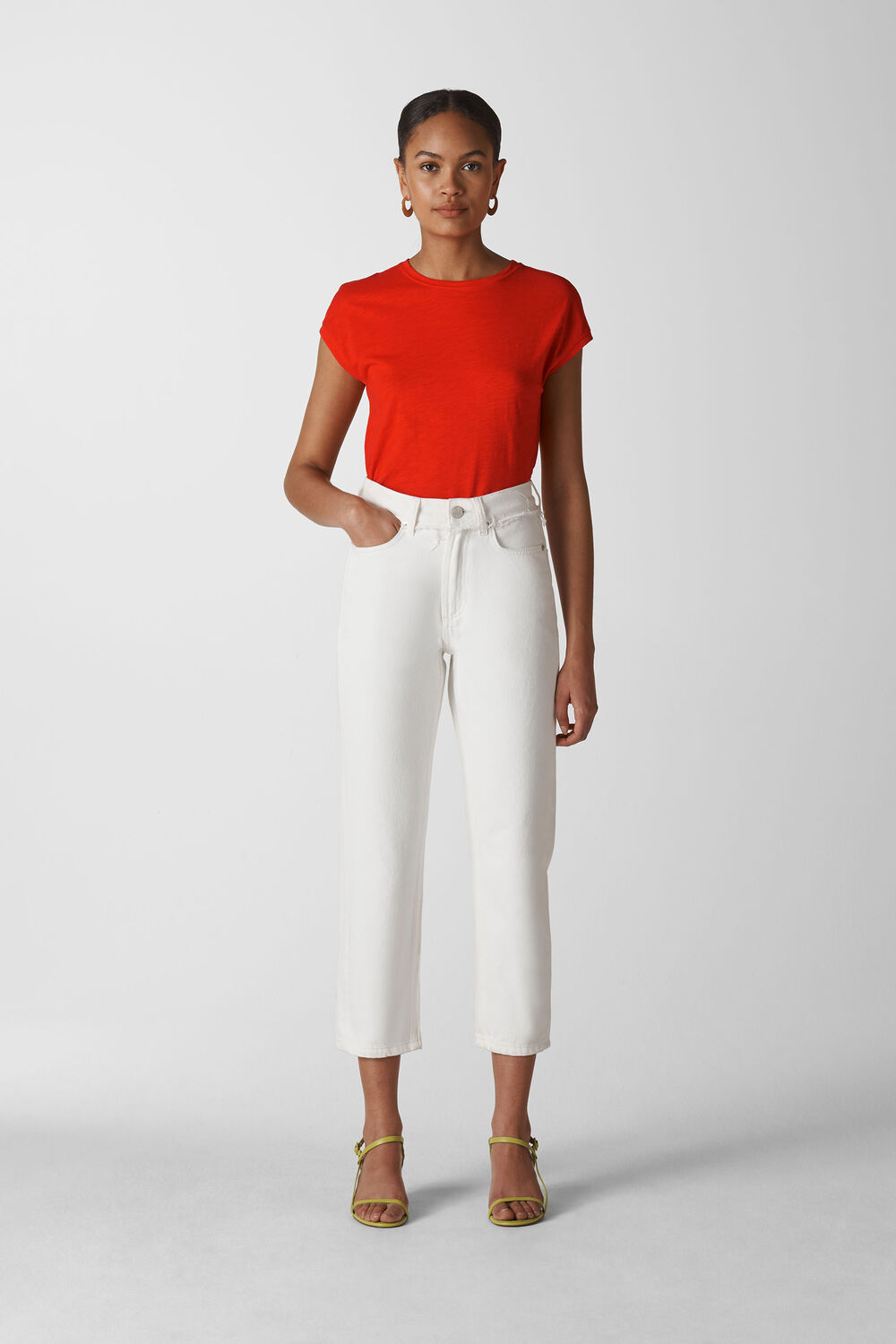 Minimal Cap Sleeve Tee Red