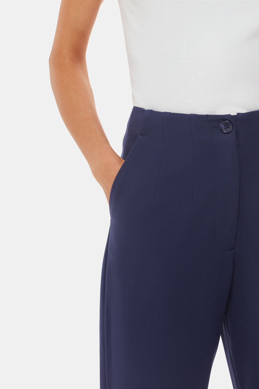 Navy Lila Ponte Trouser