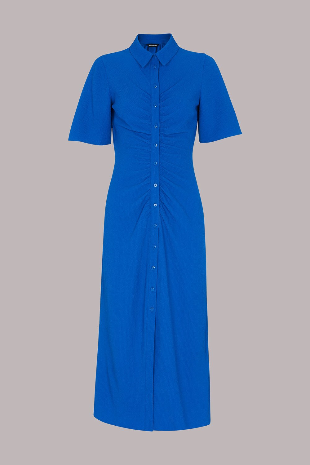Textured Gathered Detail Dress