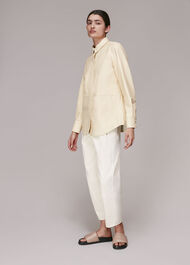 Leather Panelled Shirt