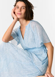 Bamboo Leaves Gathered Dress