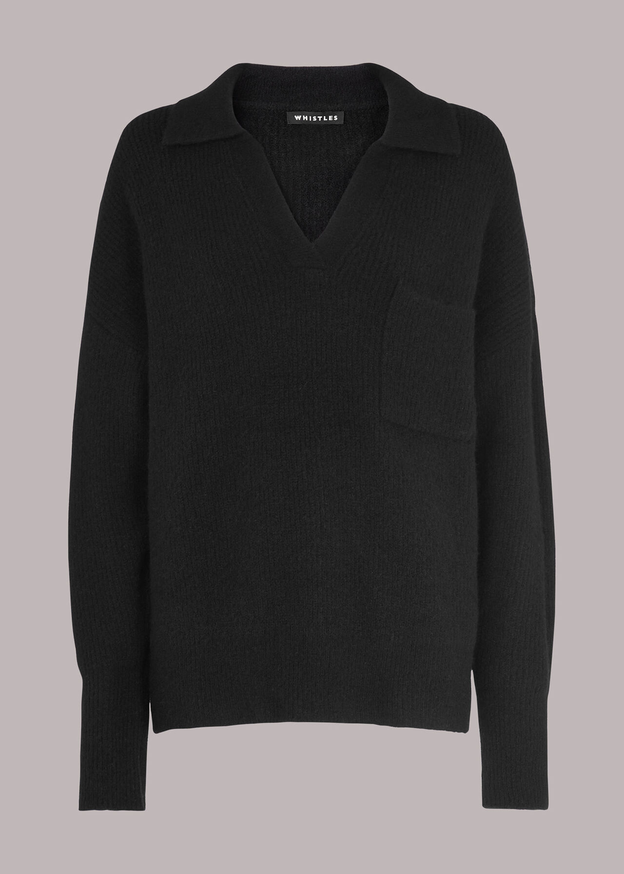 Rib Collar Sweater
