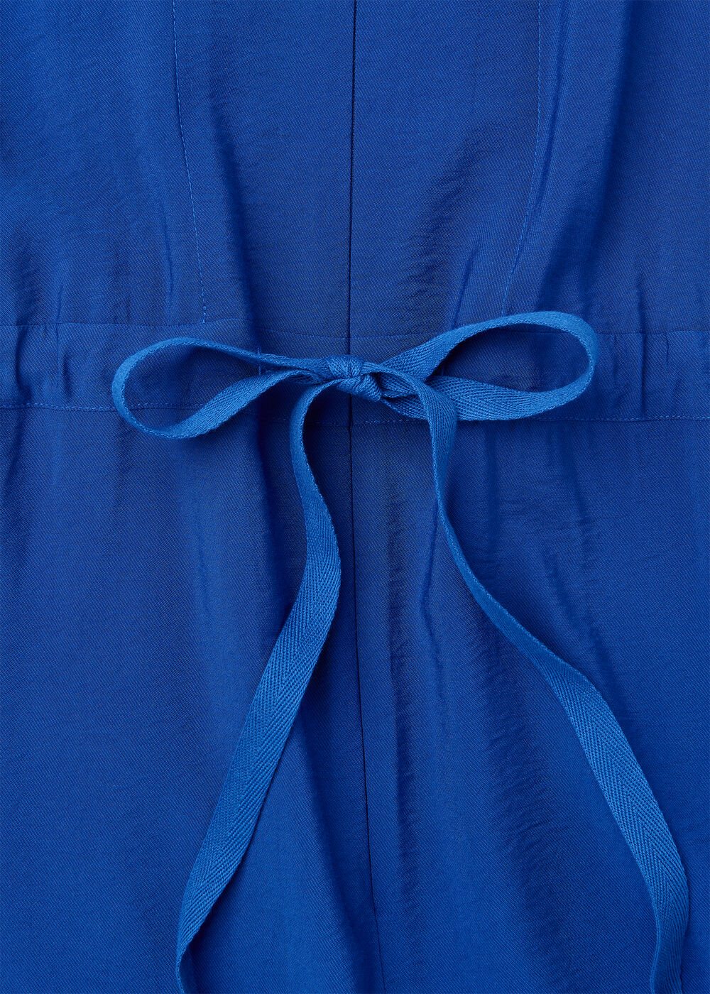 Petite Sleeveless Drawstring Jumpsuit