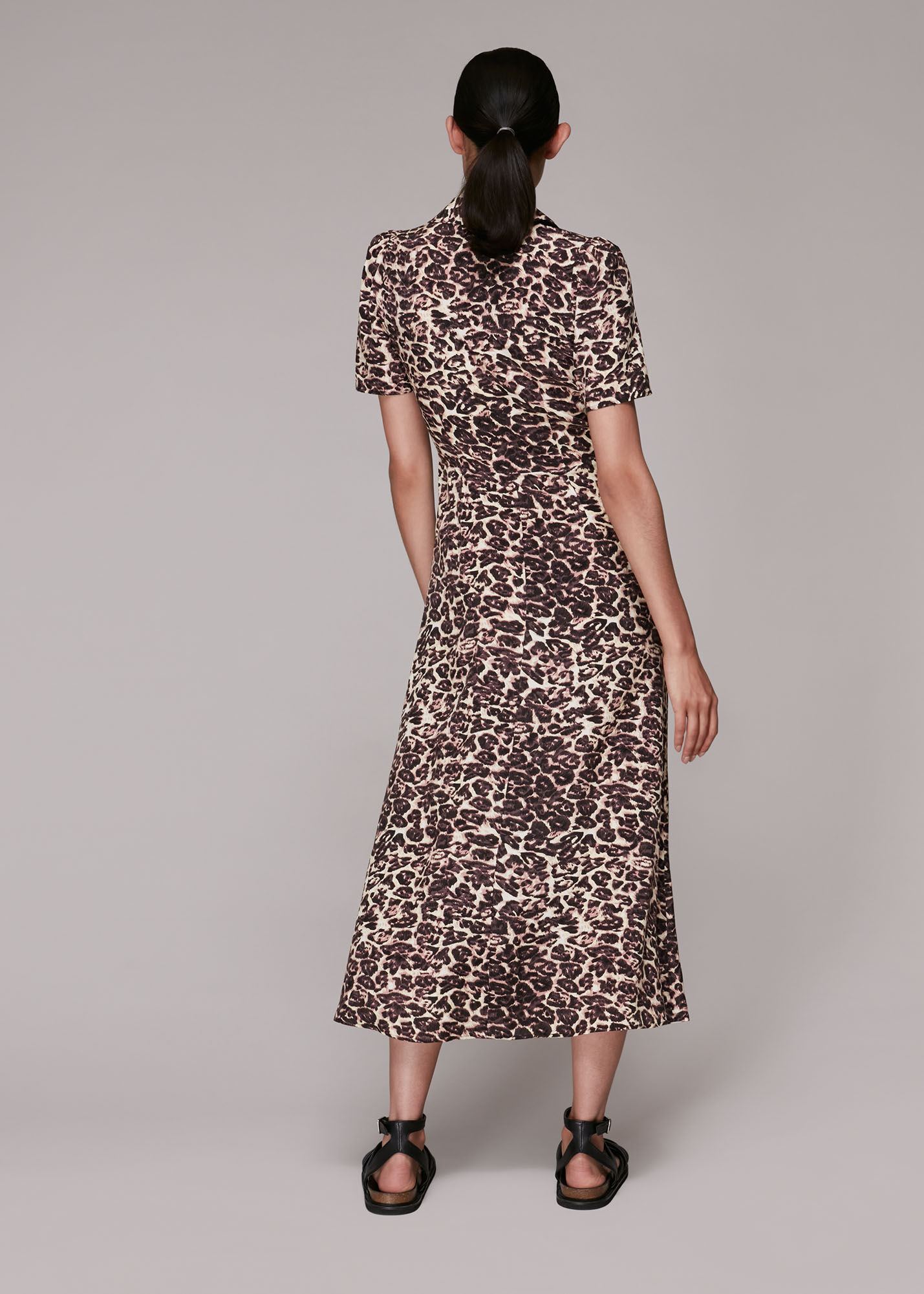 Whistles rowan print lola dress sale