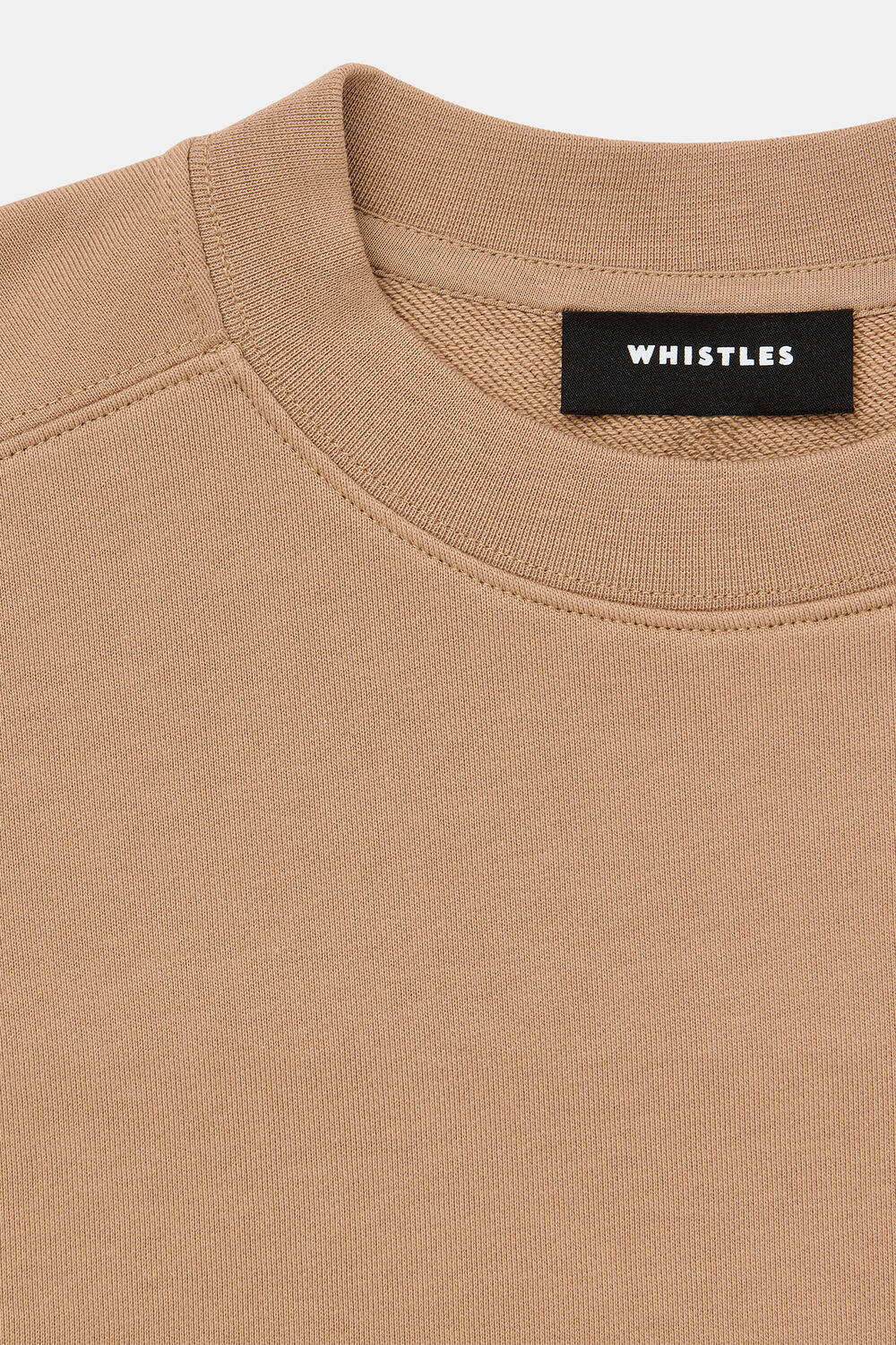 Camel Rib Cuff Detail Jersey Sweat