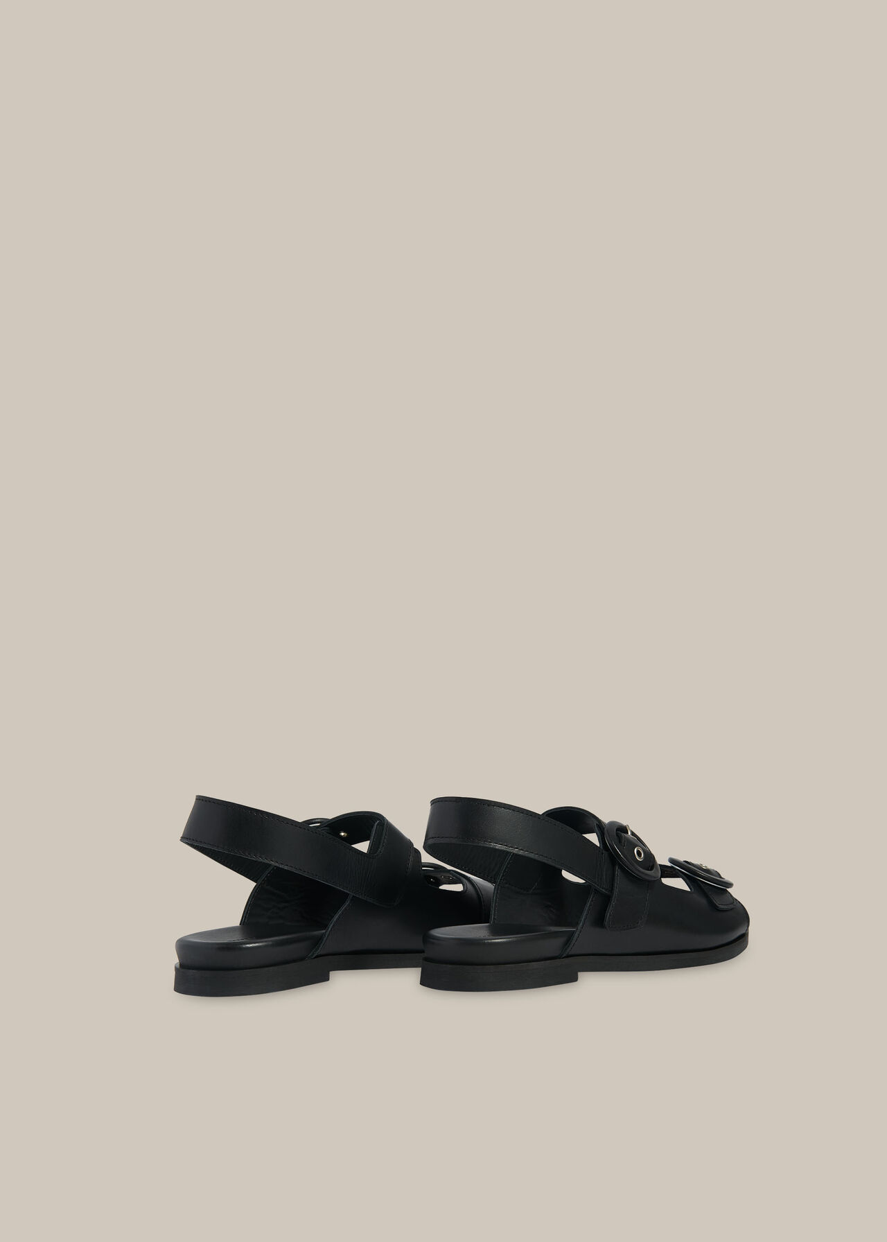 Marcie Double Buckle Sandal Black