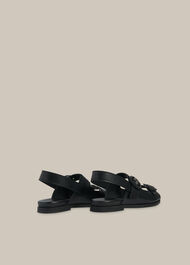 Marcie Double Buckle Sandal Black