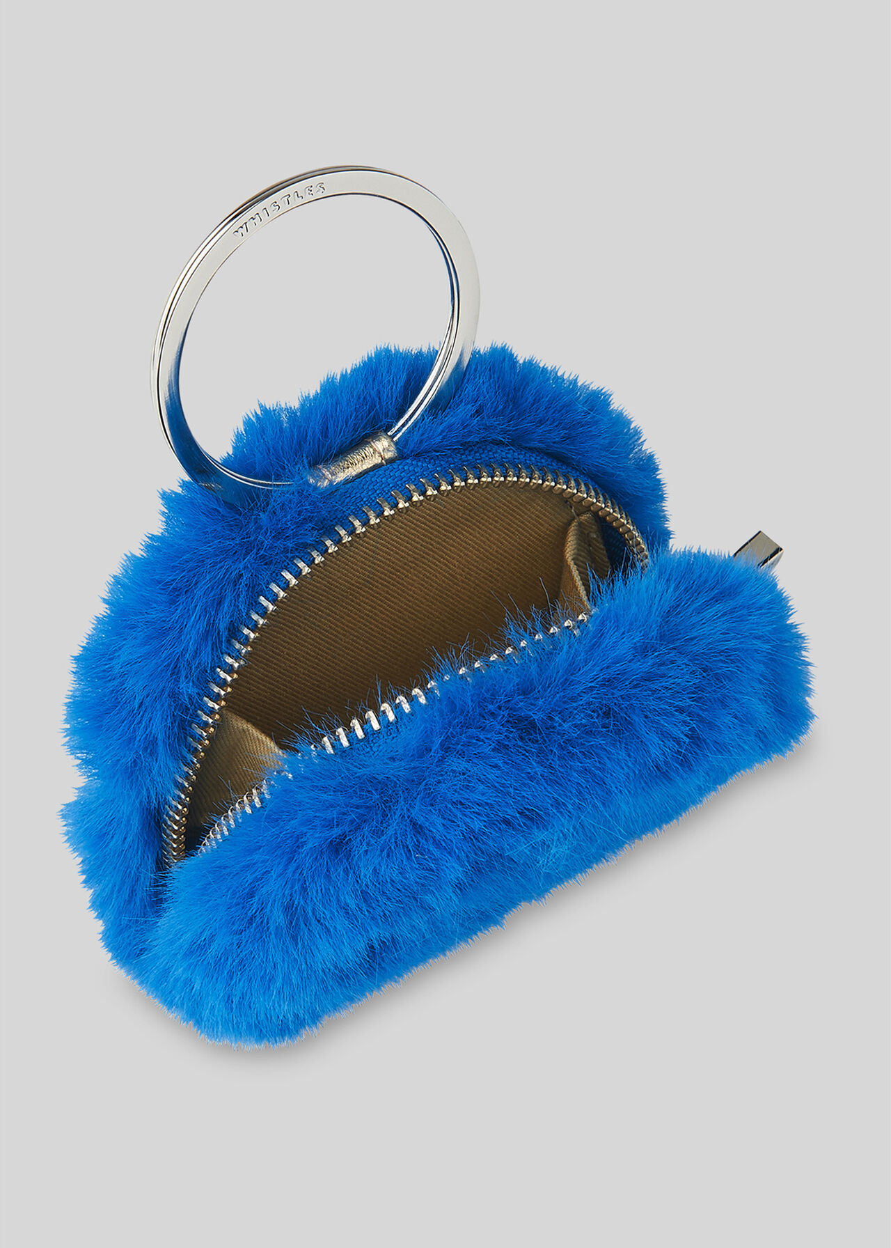 Harper Faux Fur Keyring Purse