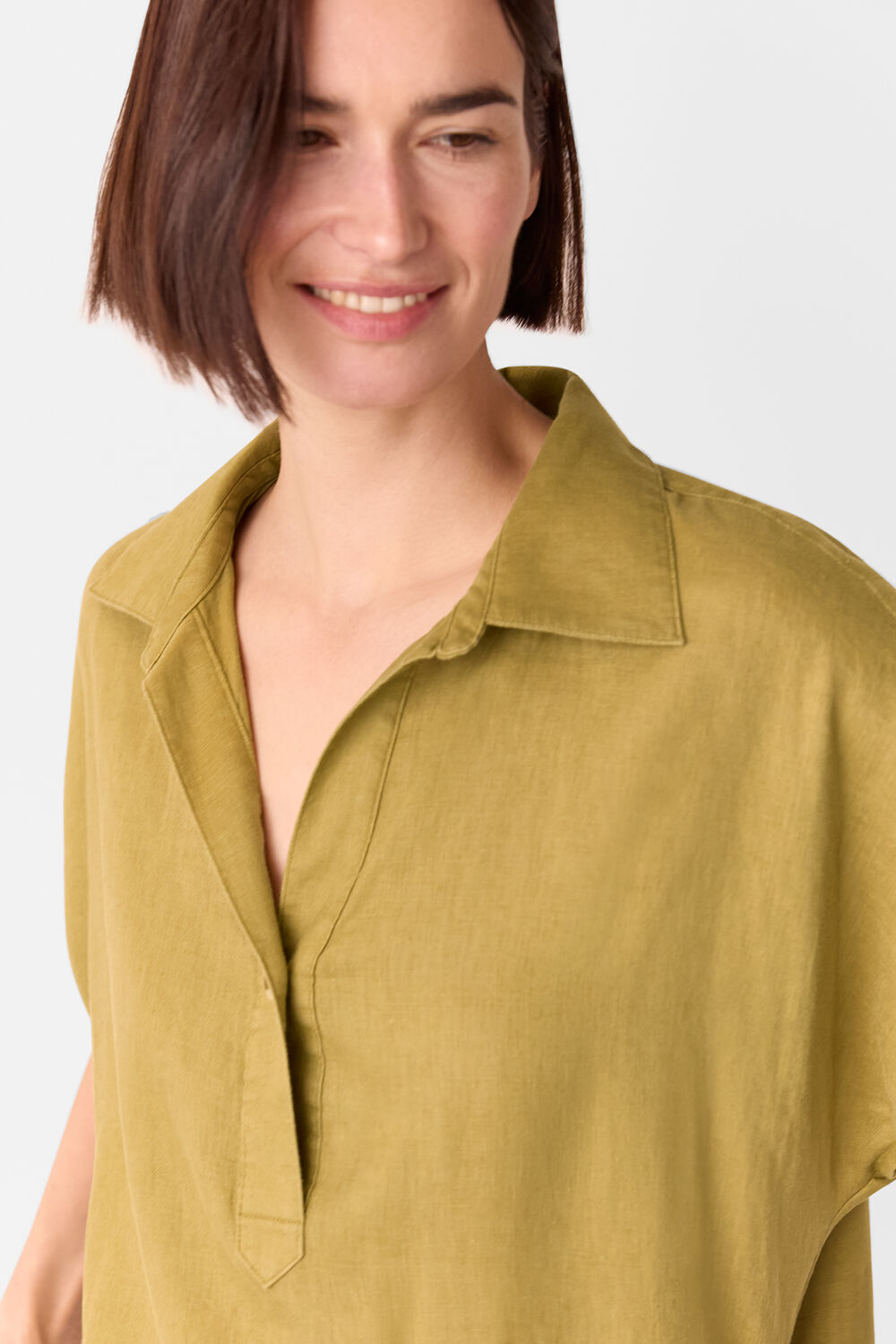 Maddie Linen Shirt Dress