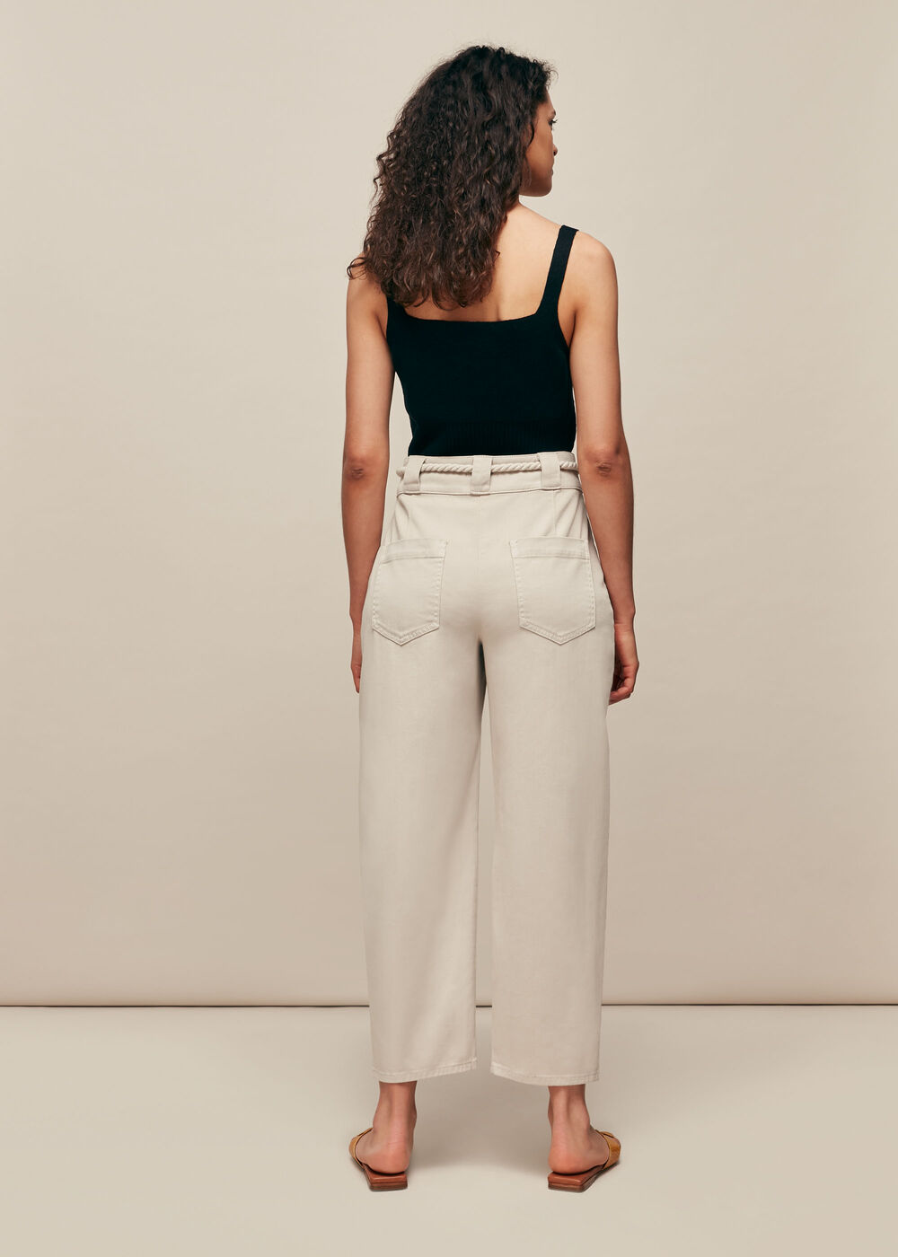 Rope Belted Casual Trouser