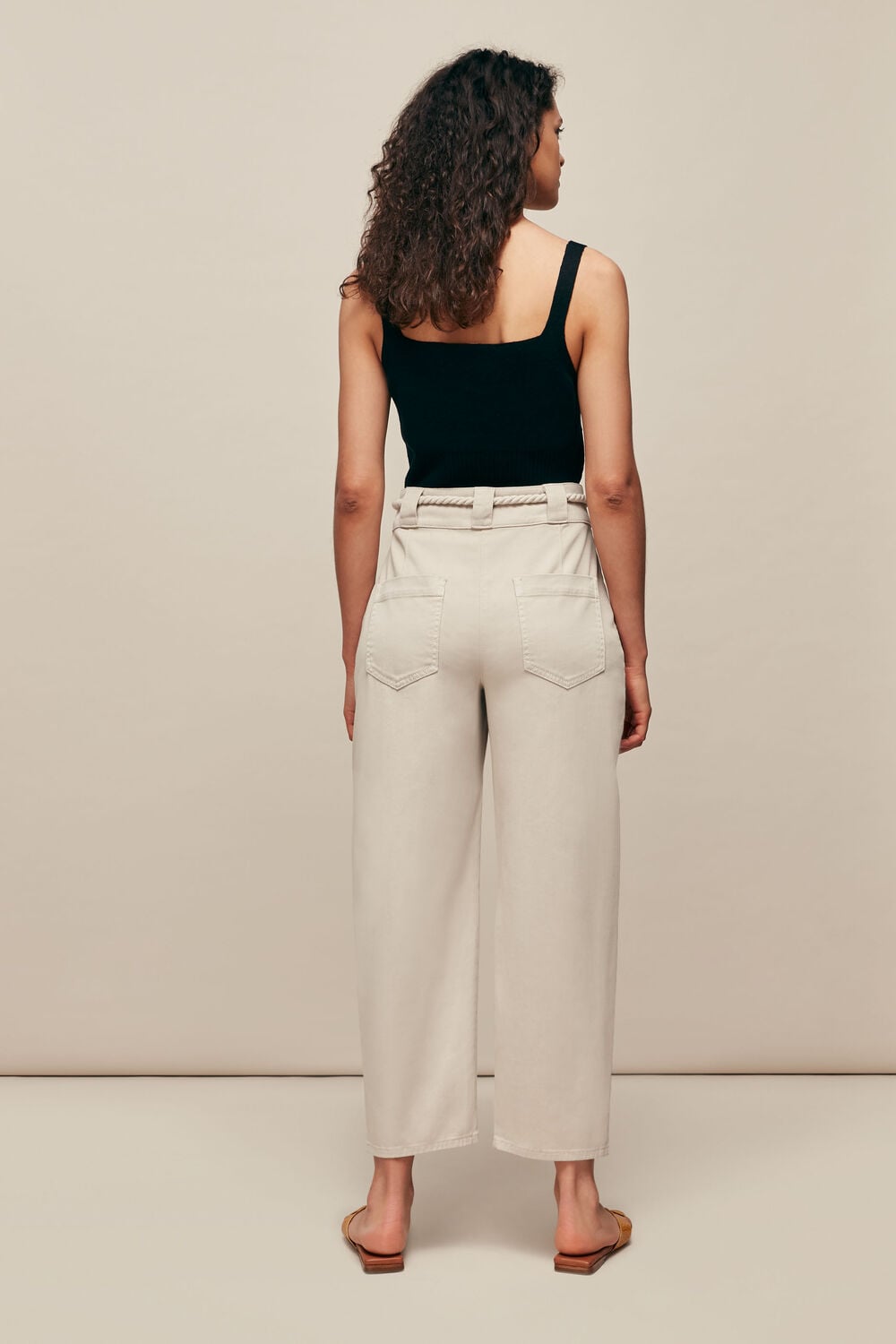 Rope Belted Casual Trouser