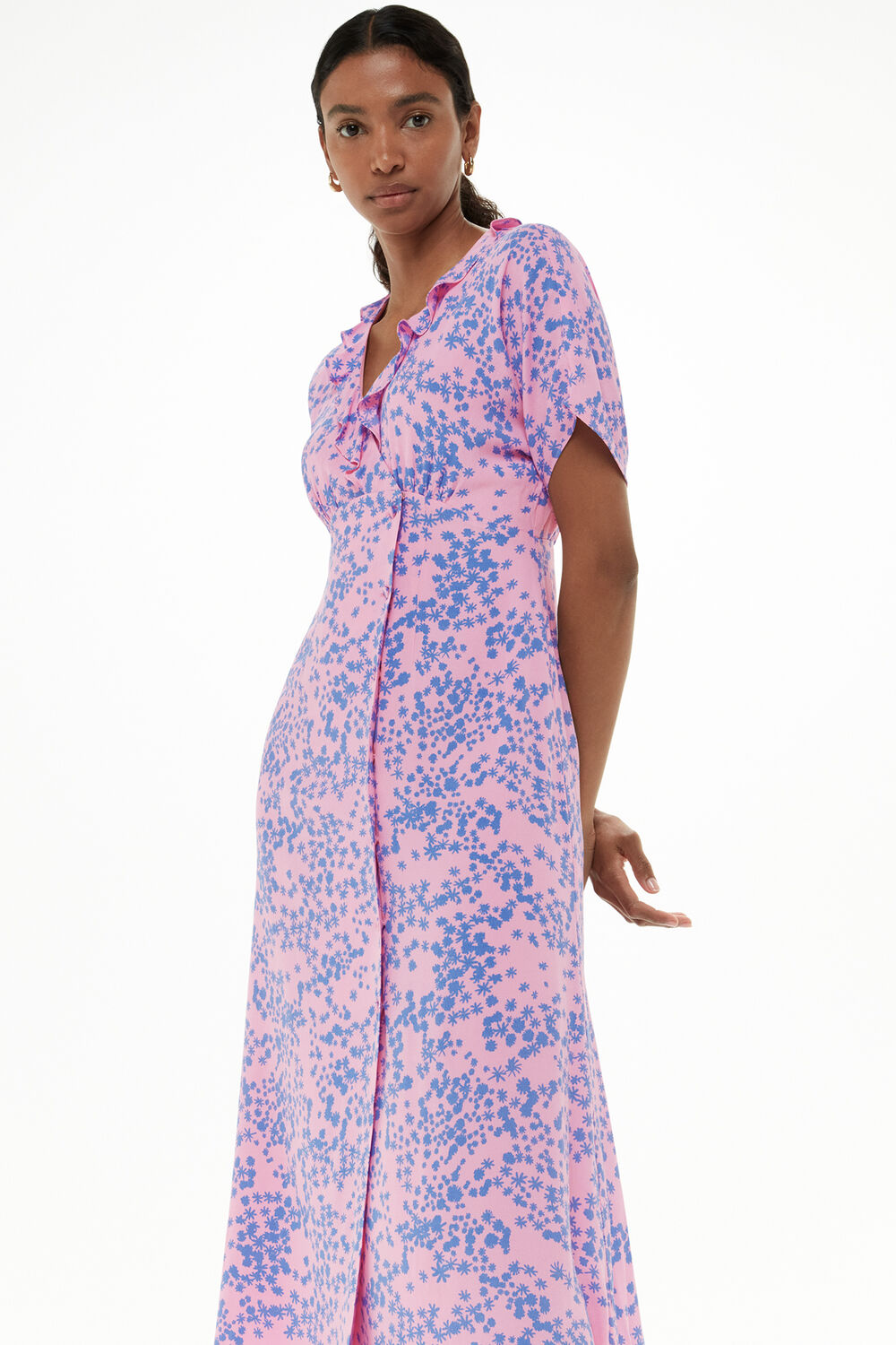 Dandelion Floral Midi Dress
