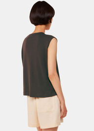 Linen Button Front Tank