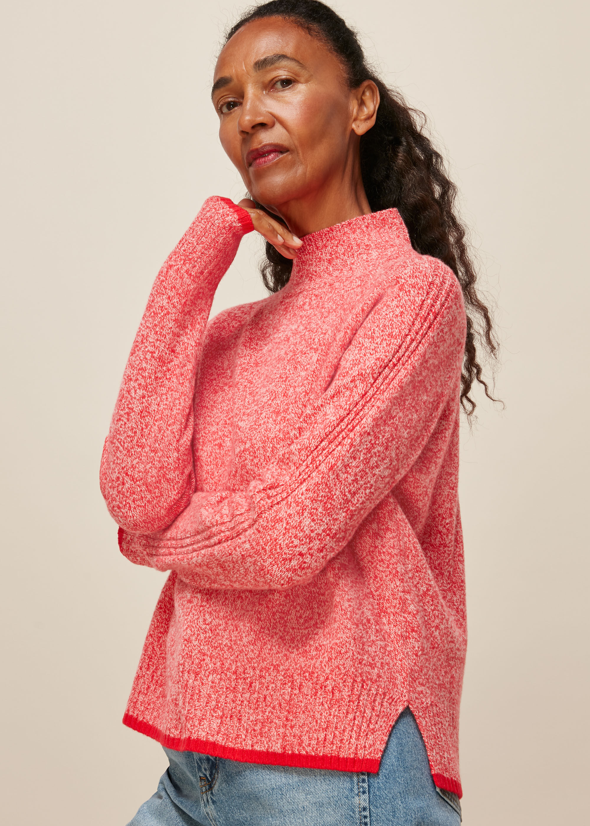 Merino wool knit sweater hotsell