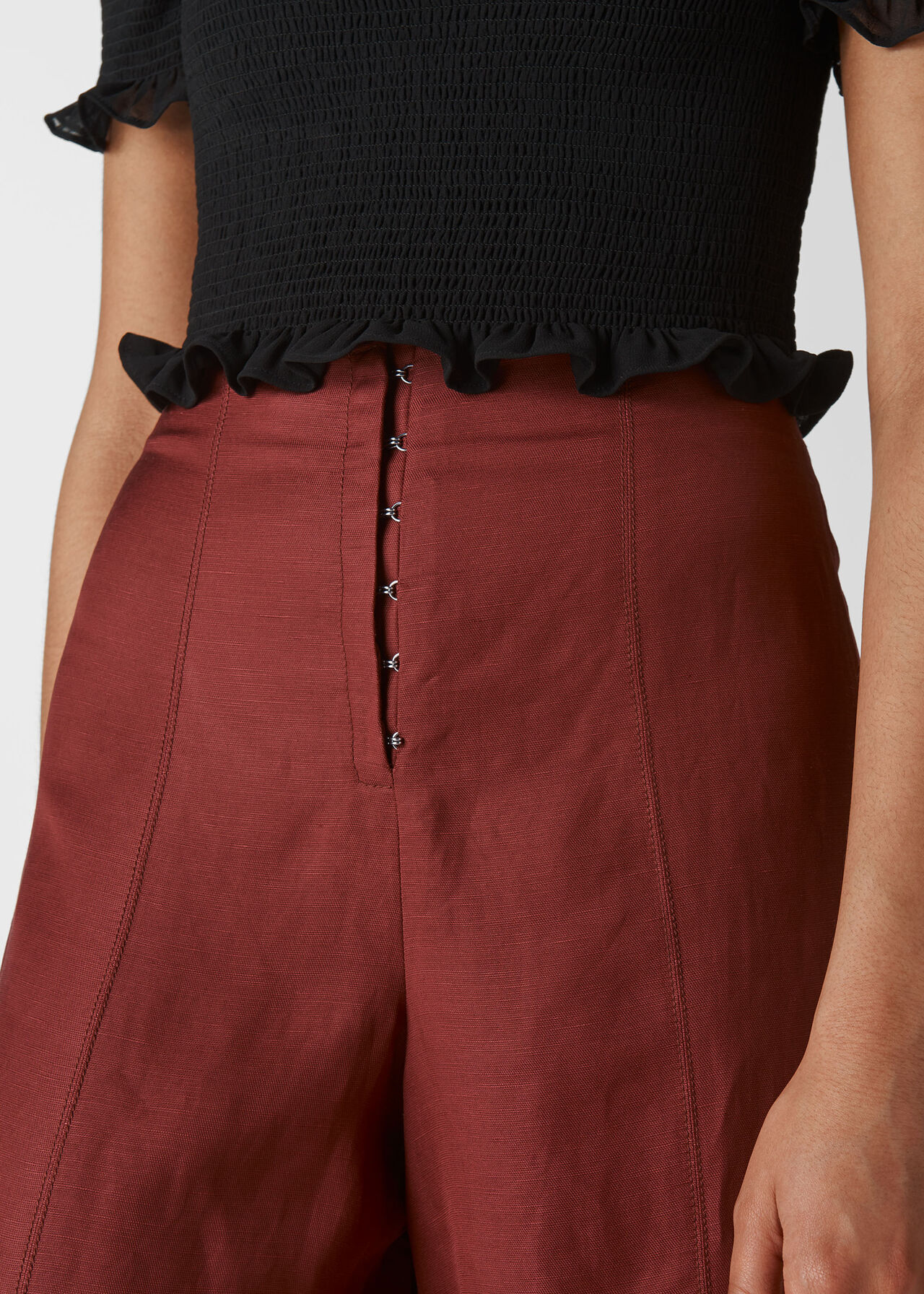 Sakari Corset Trouser Burgundy