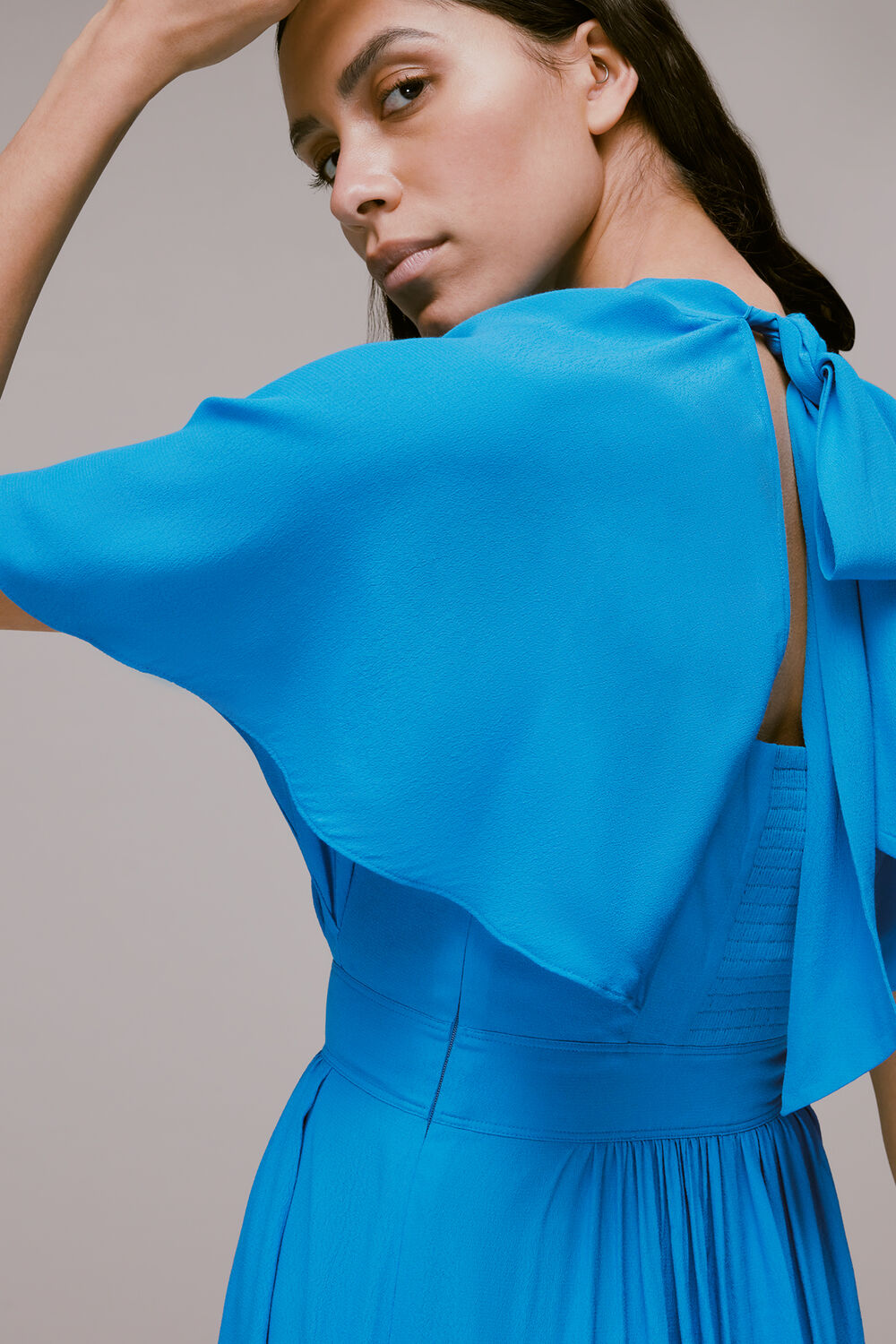 Amelia Cape Sleeve Dress