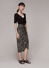 Sahara Cat Ruched Skirt