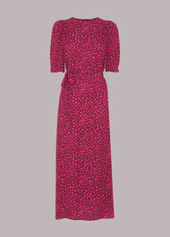 Lava Spot Cut Out Midi Dress