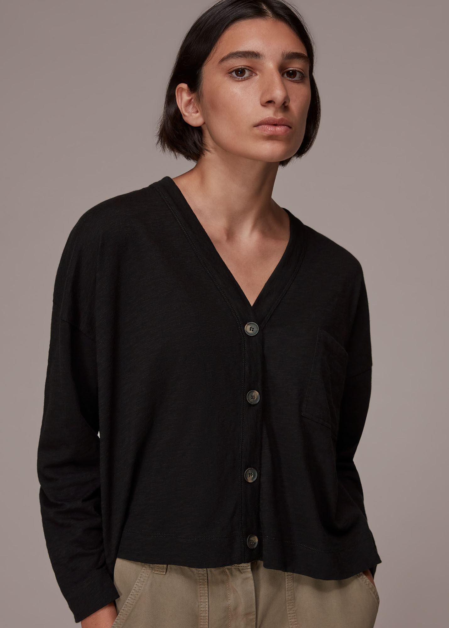 Black pocket on sale cardigan