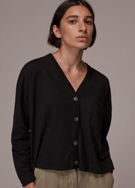 Jersey Pocket Cardigan