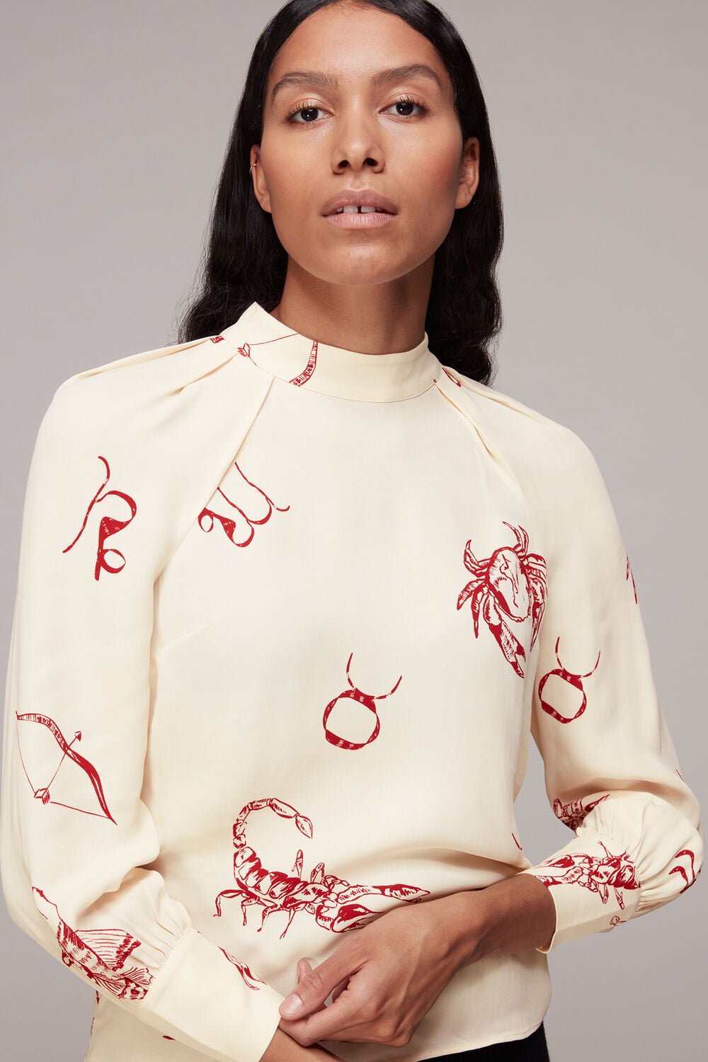 Multicolour Horoscope Print Melodie Top