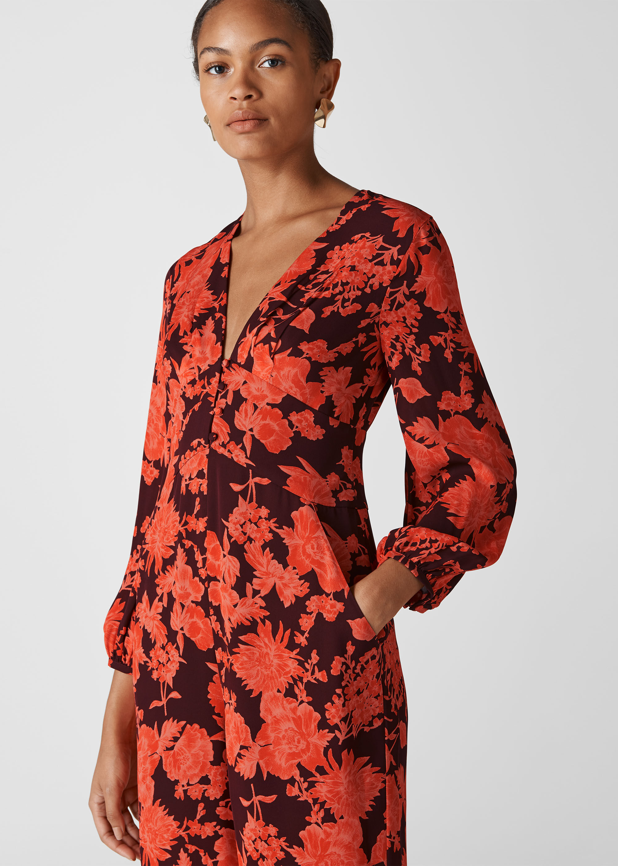 Whistles silk jumpsuit cheap