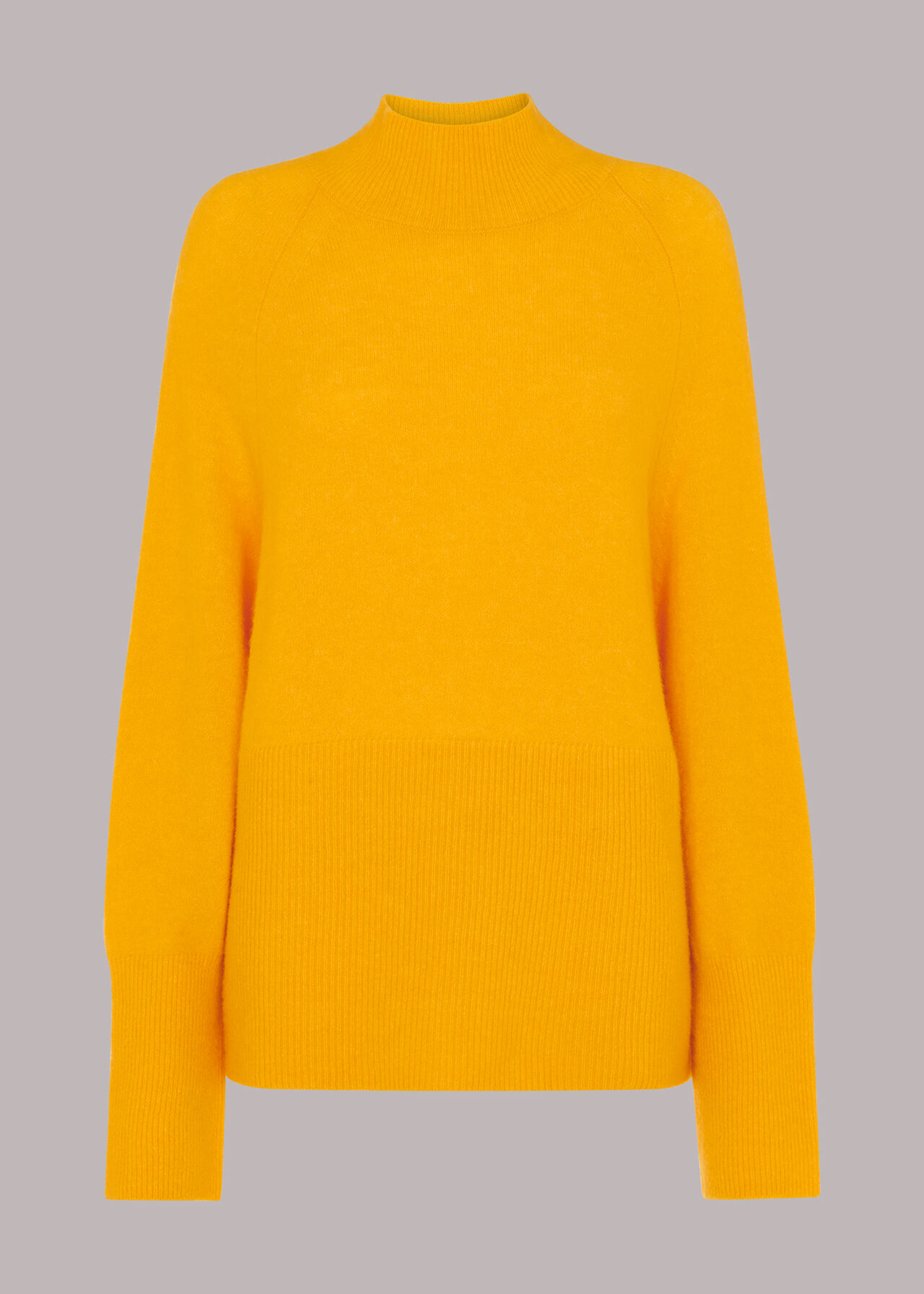 Relaxed Funnel Neck Jumper