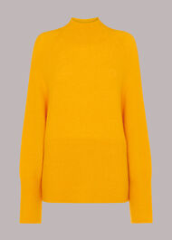 Relaxed Funnel Neck Jumper