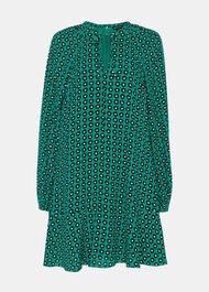 Floral Dot Flippy Dress