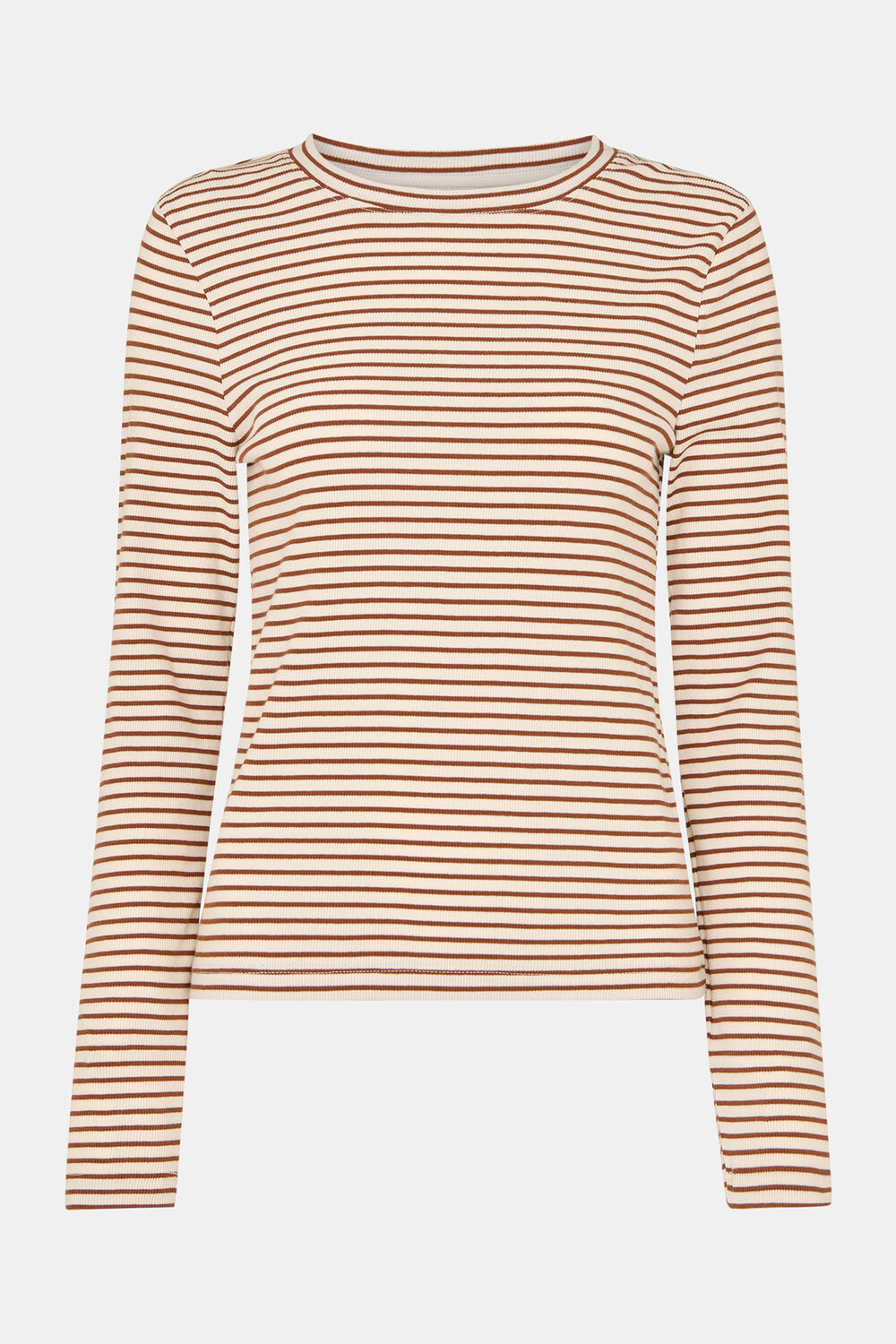 Stripe Crew Neck Jersey Top