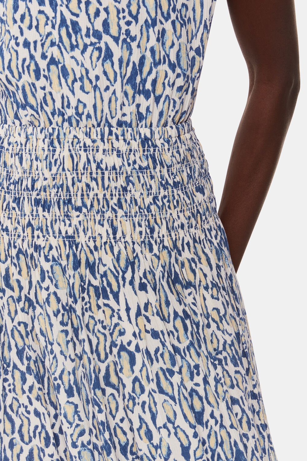 Flaming Leopard Print Dress